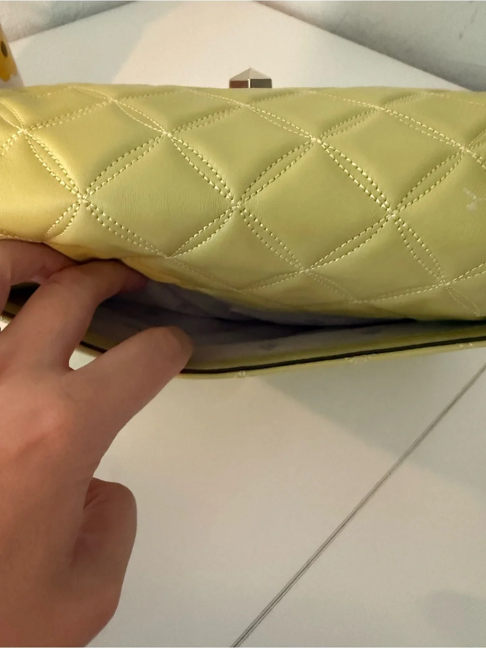 Kate Spade Natalia Medium flap Shoulder Bag Frosty Lime